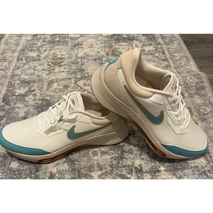 Nike Golf Spikes Mens 14 Zoom Infinity Tour NXT Shoes Waterproof Teal Cream